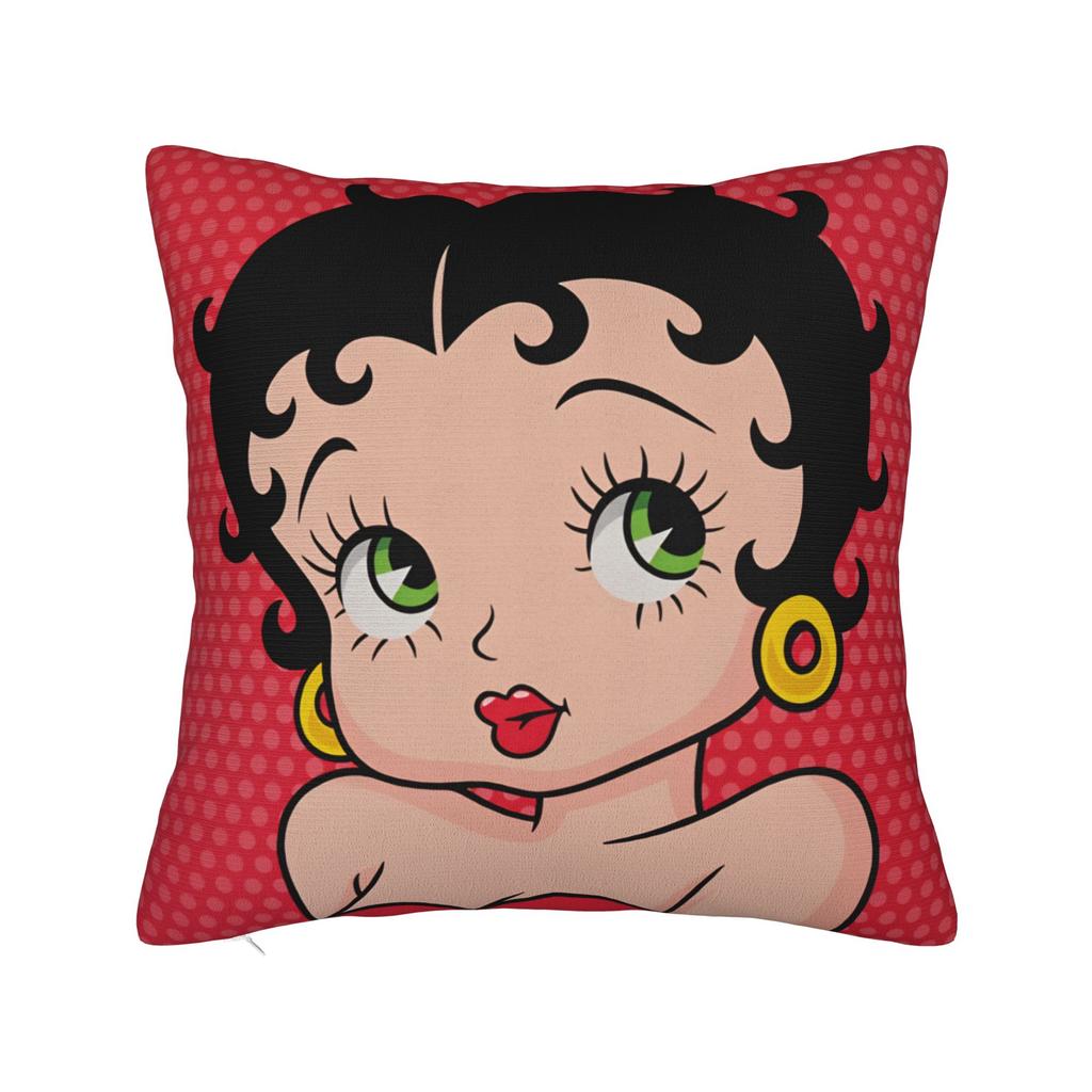 B-Bettys Boops Federa Cuscino Carina Divertente Copricuscino Personalizzato Per Divano Letto Camera da Letto