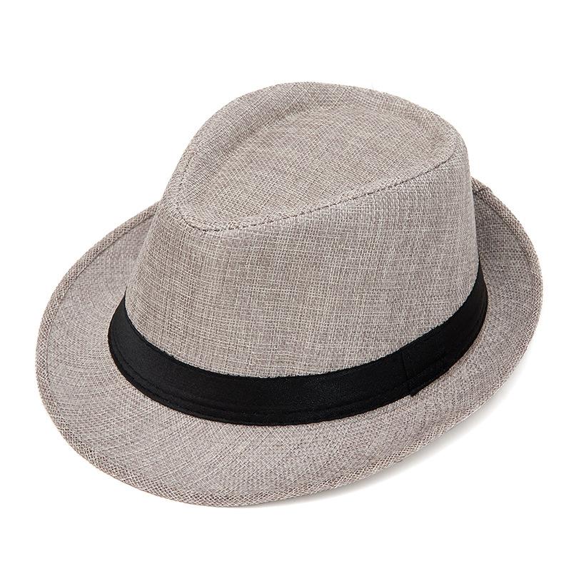 Chapeau Haut de Forme d'Extérieur pour Hommes, Pare-Soleil et Protection Solaire, Tendance Mode d'Été pour Femmes, Chapeaux de Paille Polyvalents, Chapeaux Jazz