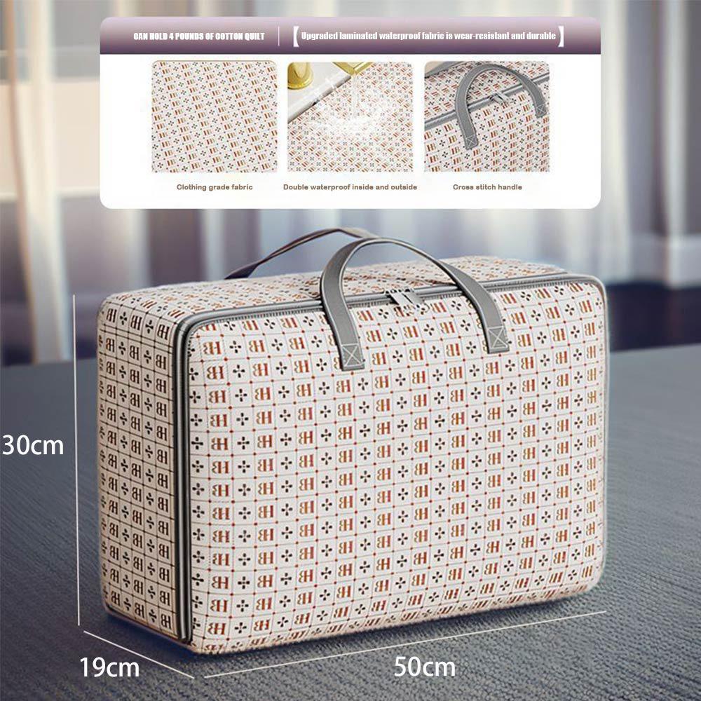 Extra Large Capacity Quilt Storage Bag Dust Prevention Moisture-proof Clothes Storage Bins Zippered Closet Zipper Bags