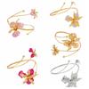 Floral Butterfly Orchid Bracelet Adjustable Flower Armband Fairy Open Arm Bangle  Gift