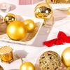 Electroplated Irregular Painted Plastic Christmas Ornament Set 100-Pack