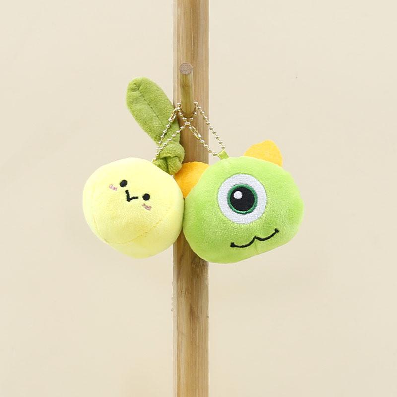 Mike Monsters Cute Inc Plush Keychain Orange Fruit Bag Decor Collectible Toy
