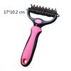 Dropshipping Double Sided Stainless Steel Pet Dog Dematting Deshedding Brush Hair Removal Remover Comb