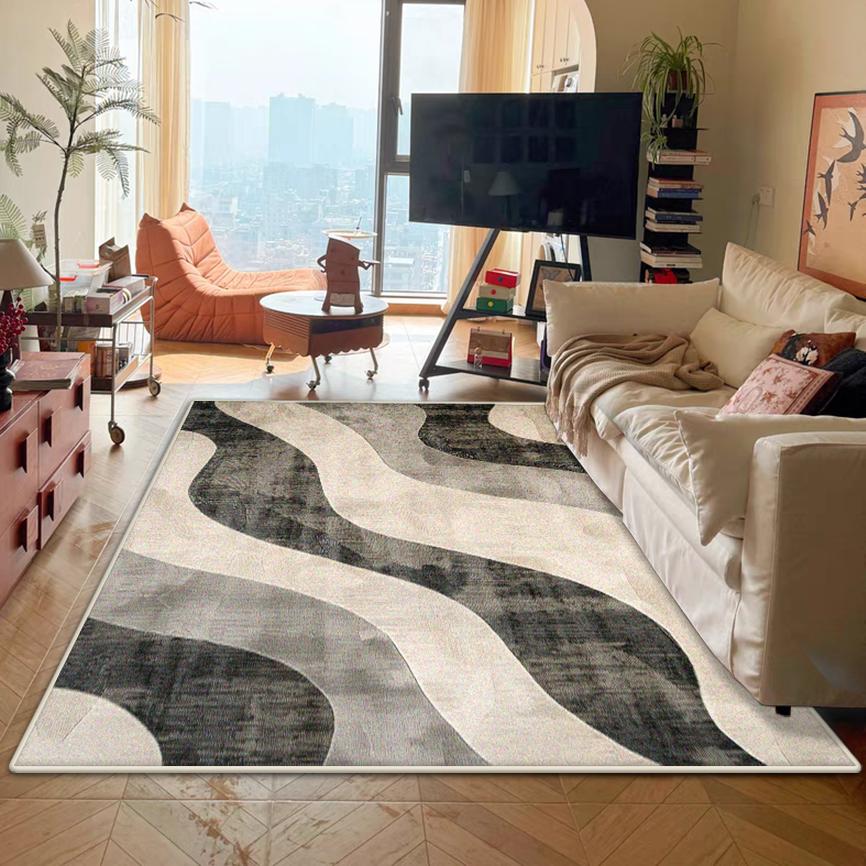 Modern Abstract Non-slip Carpet for Live Room Big Size Soft Bedroom Decoration Rug Easy Cleaning Sofa Table Mat Customizable