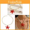 Bohemian Shell Necklace With Starfish Pendant Handmade Ocean Beach Jewelry For Women