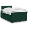Maison Exclusive - Sommier À Lattes De Lit Avec Matelas Vert Foncé 120x190 Cm
