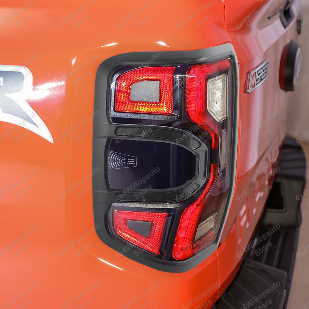 ABS Tail Lights Cover Surrounds Trim For Ford Ranger T9 Wildtrak 2025-ON Sport XLT XLS XL Rear Lamp Hoods Car Accessories