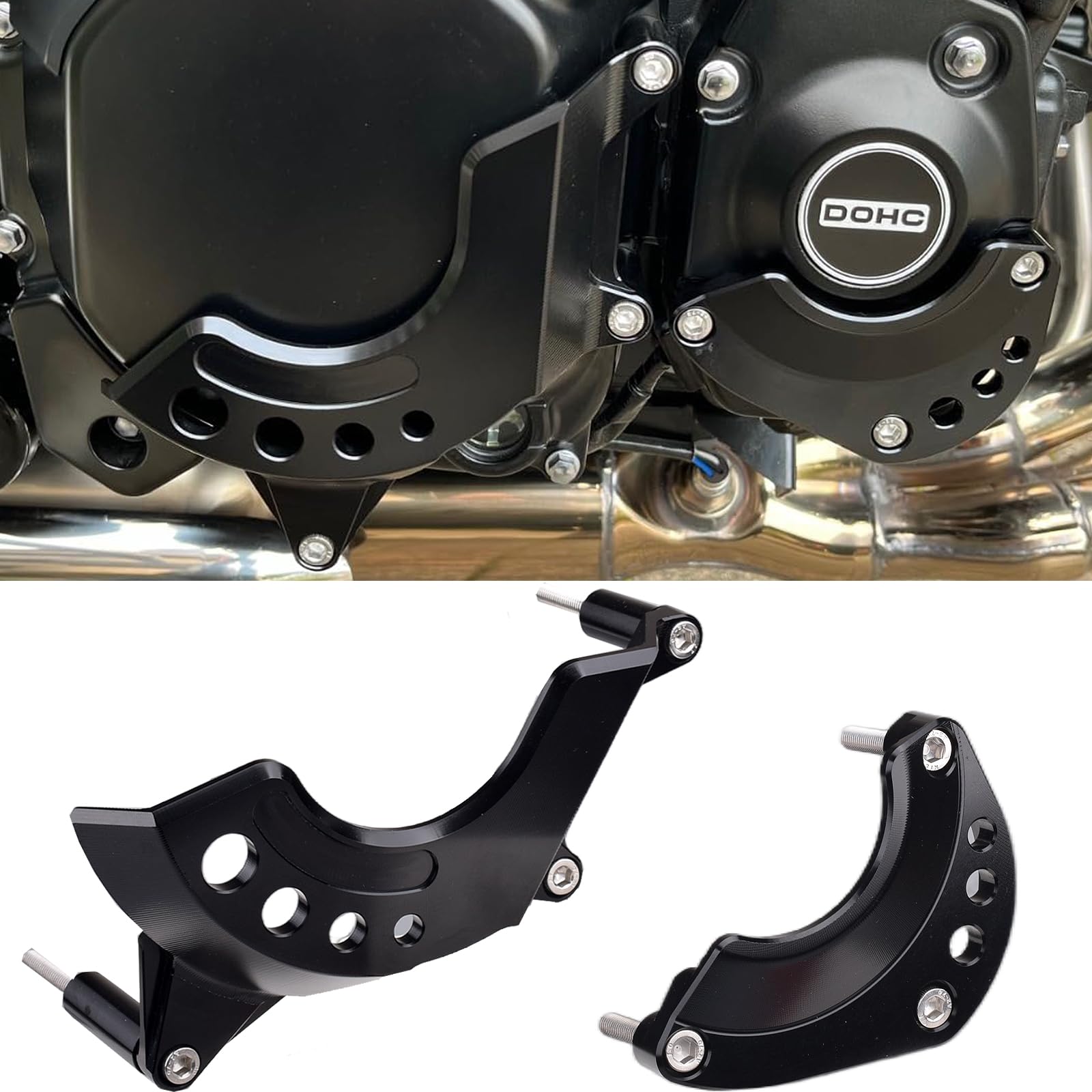 

Hruizq Engine Cover, Engine Slider, Engine Guard for Kawasaki Z900, Z900RS, and Z900RS CAFE (All Models) (Black)