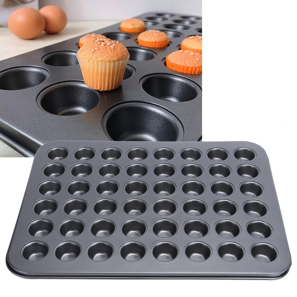 48Cup NonStick Mini Round Cupcake Pan Tray Baking Mould Bakeware Cooking Accessory