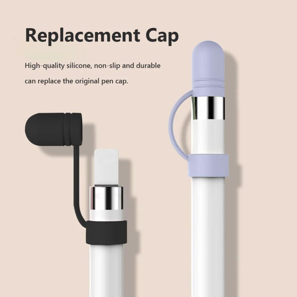 3 Stück Neue Ersatz-Stiftkappe Silikon-Schutzhülle Stifthalter Stylus-Zubehör Stiftspitze für Apple Pencil 1