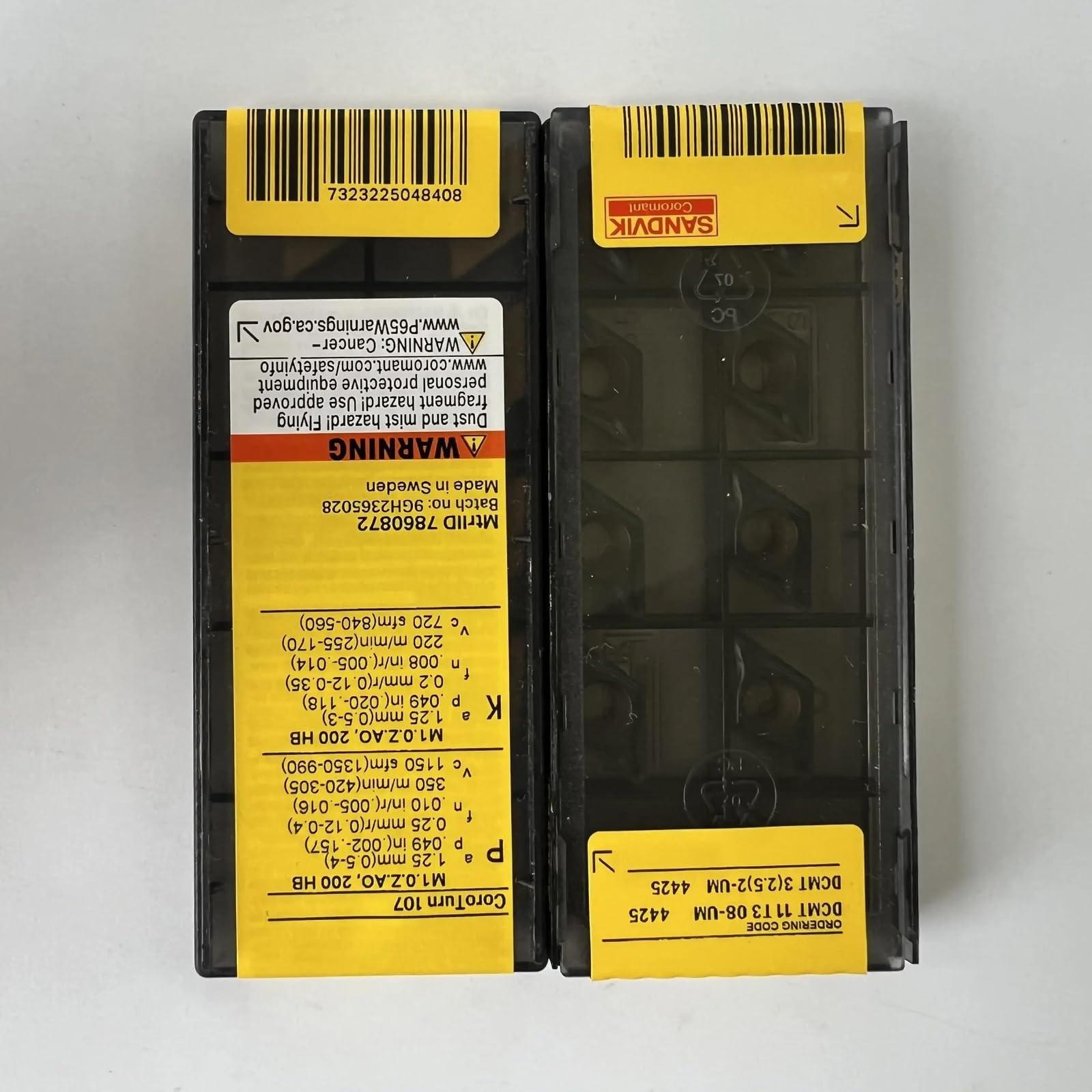 

Original Sandvik / DCMT11T308-UM 4425 / CNC lathe carbide blade 10 PCS