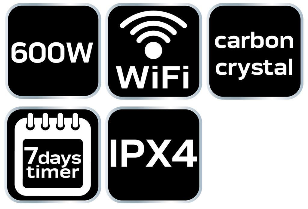 Infrared Heating Panel 600W, WIFI