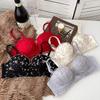 Small Breasts Gathered Women's Underwear Flat Chest Collection Side Breast Anti-sagging No Steel Ring Embossed Women's Bra