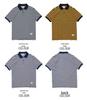 Vintage Sailor Striped Cotton Polo Shirt for Men - Summer Short Sleeve Turn-Down Collar