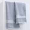 Hanton Bright Silver Gray Cotton Towel