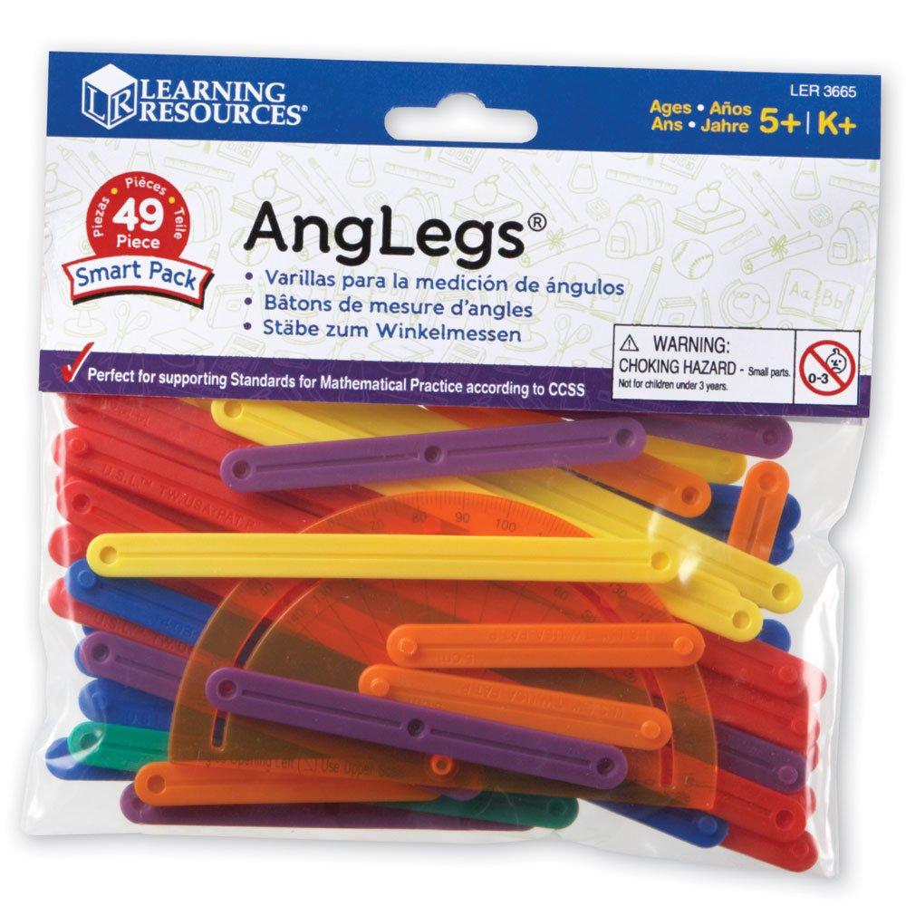 Learning Resources AngLegs® Smart Pack Connect and Learn! Shapes & Angles Mini Pack LER 3665