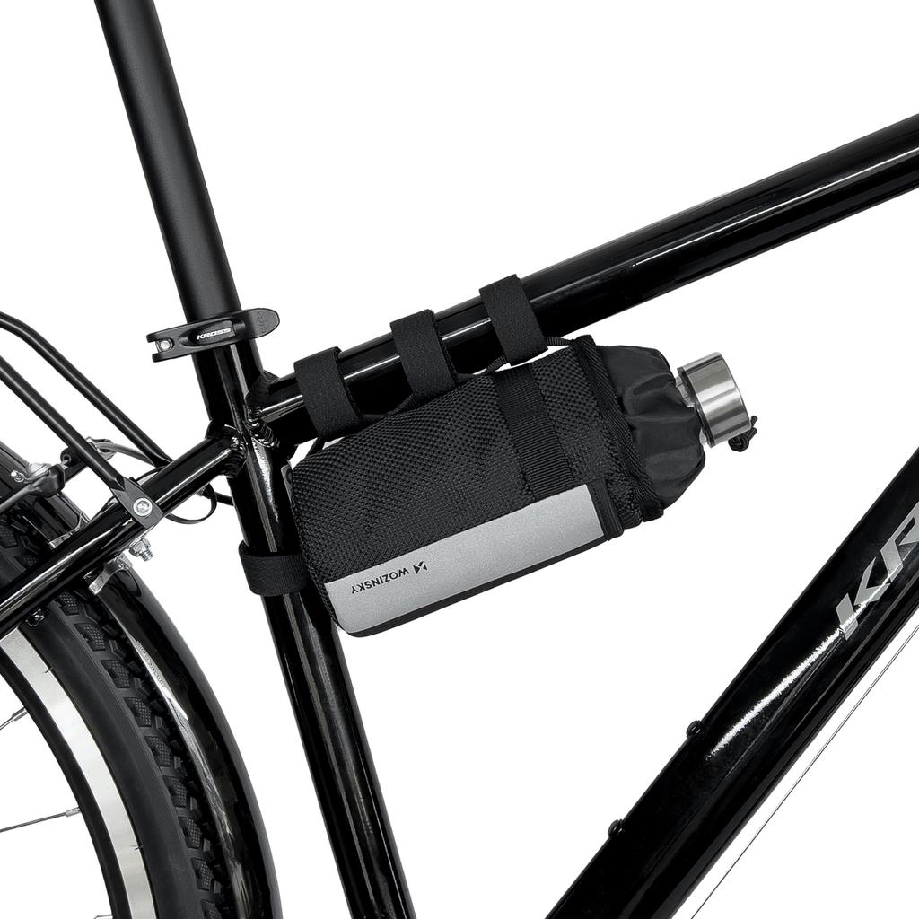 Thermal bottle bag for bike or scooter 1 l black