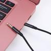 Plug Nylon Braid 3.5mm to Jack 3.5mm Headphone Cord Audio Wire Aux Cable Audio Cable Car Aux Cord