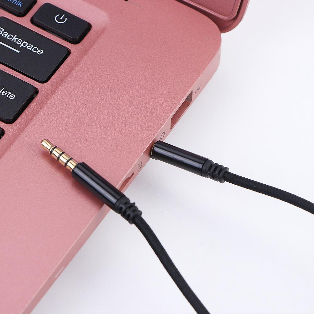 Plug Nylon Braid 3.5mm to Jack 3.5mm Headphone Cord Audio Wire Aux Cable Audio Cable Car Aux Cord