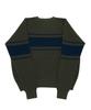 A NOTHING Color-Line 7G Knit Crew-Neck (Khaki)