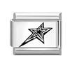 New Y2K Laser Engraving DIY Black Italian Charm Bracelet Personalized Cat Butterfly Star Heart Beads 9MM Stainless Steel Jewelry