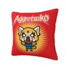 Custom Japan Anime Aggretsuko Cartoon Pillow Case 40x40cm Decor Home Modern Cushion Decoration Salon Square Pillowcase