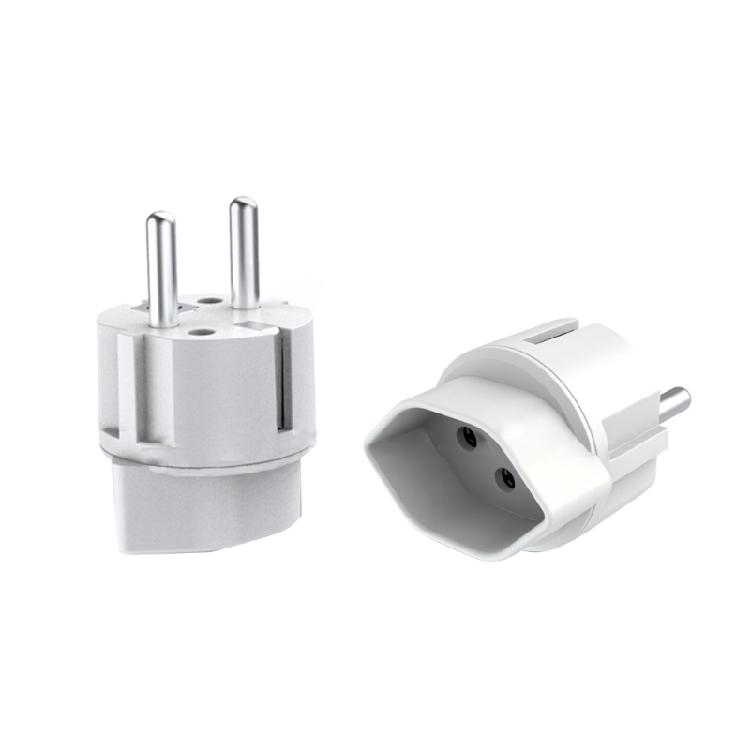Portable Converter European Travel Plug Adapter Swiss to European Plug Adapter