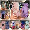 Priekš Samsung Galaxy A17 5G Case SM-A176B Jauni Ziedi Taurenis Krāsots Vāciņš Mīksti Plāni Tālruņu Vāciņi Priekš Samsung A17 A 17 5G Fundas