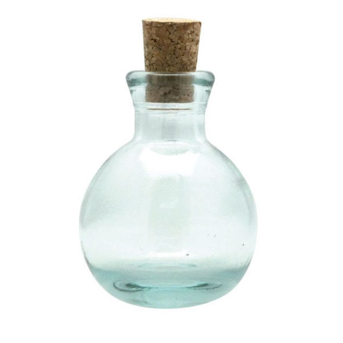 Flacon Boule en verre H 9 cm