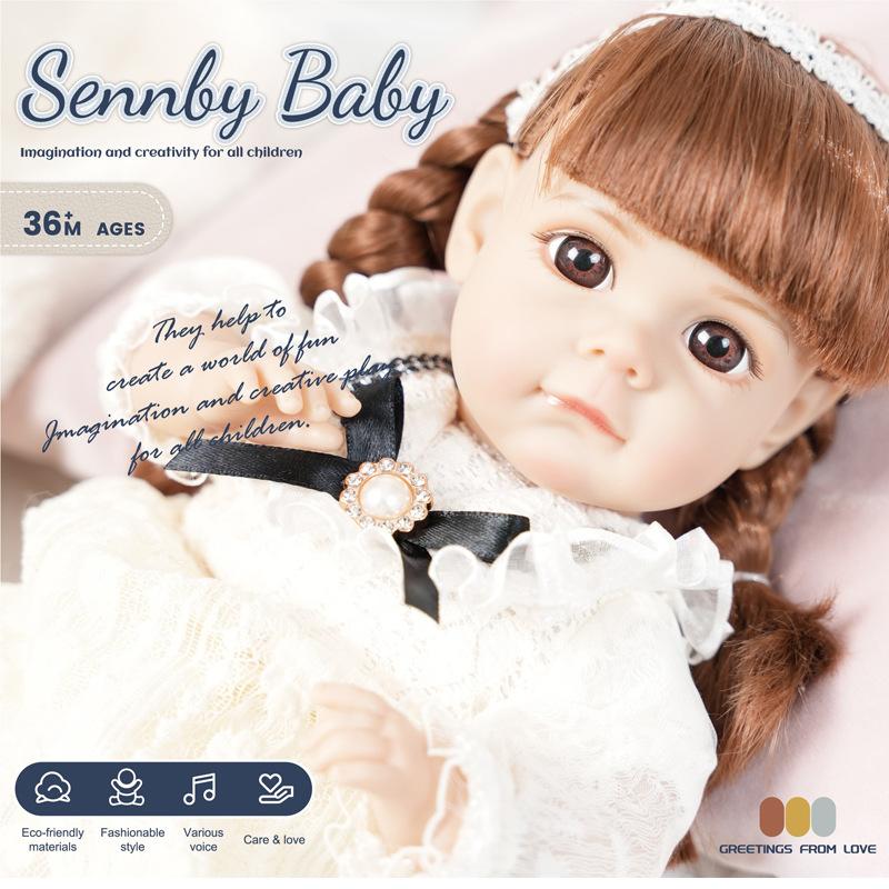 

Відродження лялька бавовняне тіло моделювання лялька спляча з заспокійливим вініловим голосом лялька дитяча іграшка святковий подарунок білий