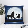 Lion King Square Pillow Covers Polyester Bed Car Cartoon Simba Pumba Cushion Cover Funny Decor Throw Pillow Case 45*45