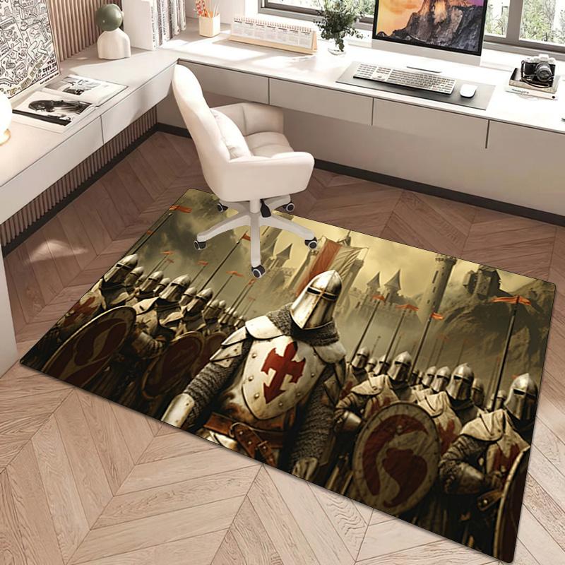 Knights Templar Rug - home decoration Carpet For Living Room Bedroom Flooring Computer Chair Area Rug