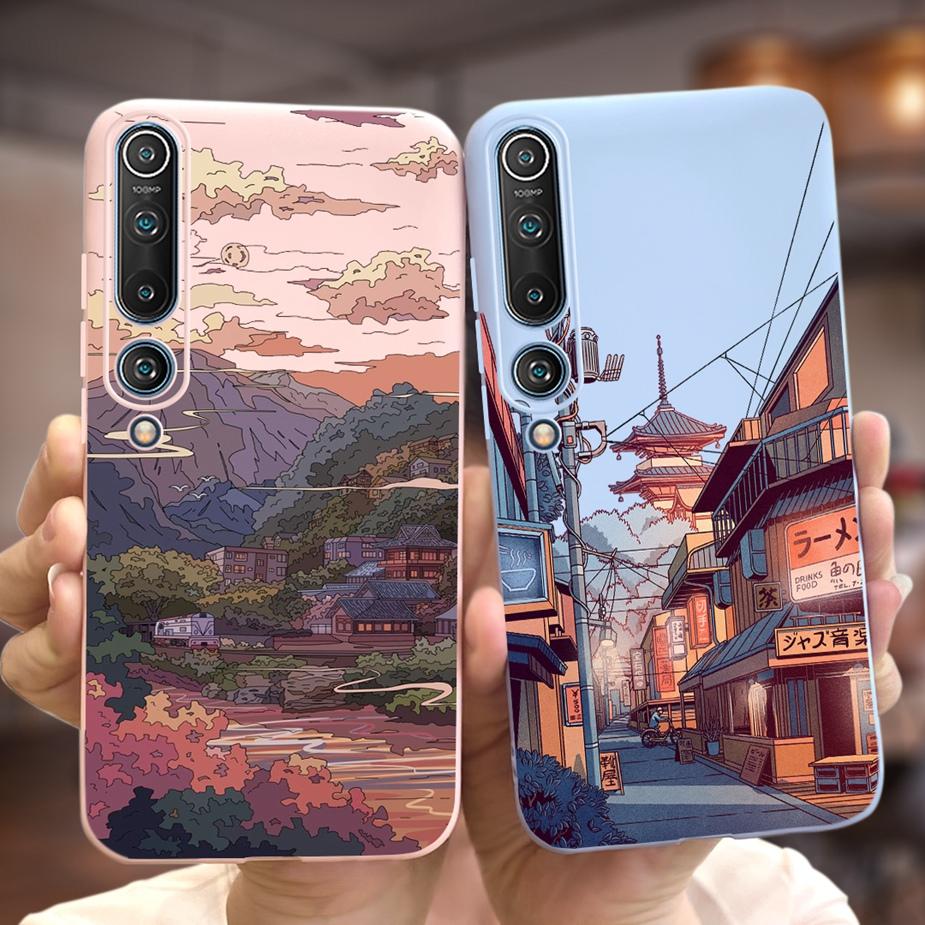 For Xiaomi Mi 10 Pro Case Cute Fashion Painted Cover Soft TPU Shockproof Phone Case For Xiaomi Mi 10 Lite Mi10 Pro 5G Full Coque