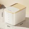 New Plastic Rice Storage Box Food Grade Large Capacity Sealed Jar Moisture Proof Multi-functional Rice Bucket Kitchen Use