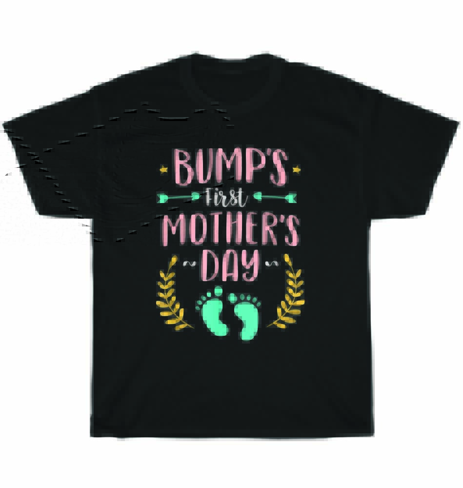 

Bumps First Mother s Day Baby Expecting Mom T-Shirt Unisex Funny Tee Gift NEW 4XL