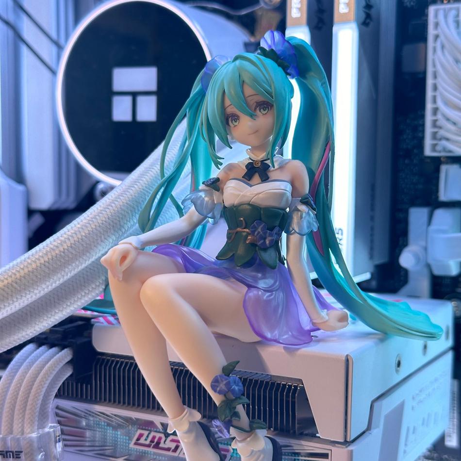 New Hatsune Miku Anime Figure Toys Flower Fairy MIKU 3 Kinds Kawaii Cartoon PVC Action Figurine Model Dolls Birthdays Gifts Kids