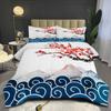 Digital Printing Fat Quilt Japanese Style Quilt Suit Three Piece Set