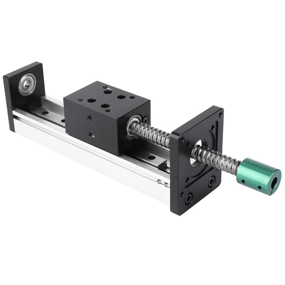 Linear Guide Rail Slide Ball Screw Motion Table 400mm Effective Stroke(1610 Ball Screw)
