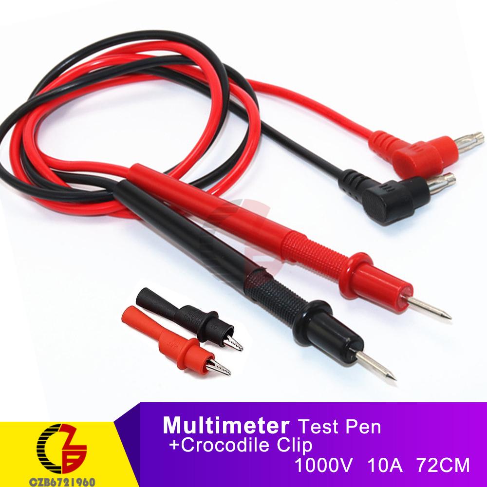 1 Pair Universal Digital Multimeter Test Pen Leads Multi Meter Tester Test Lead Cable Probe Pin Needle Wire Line 1000V 10A 20A