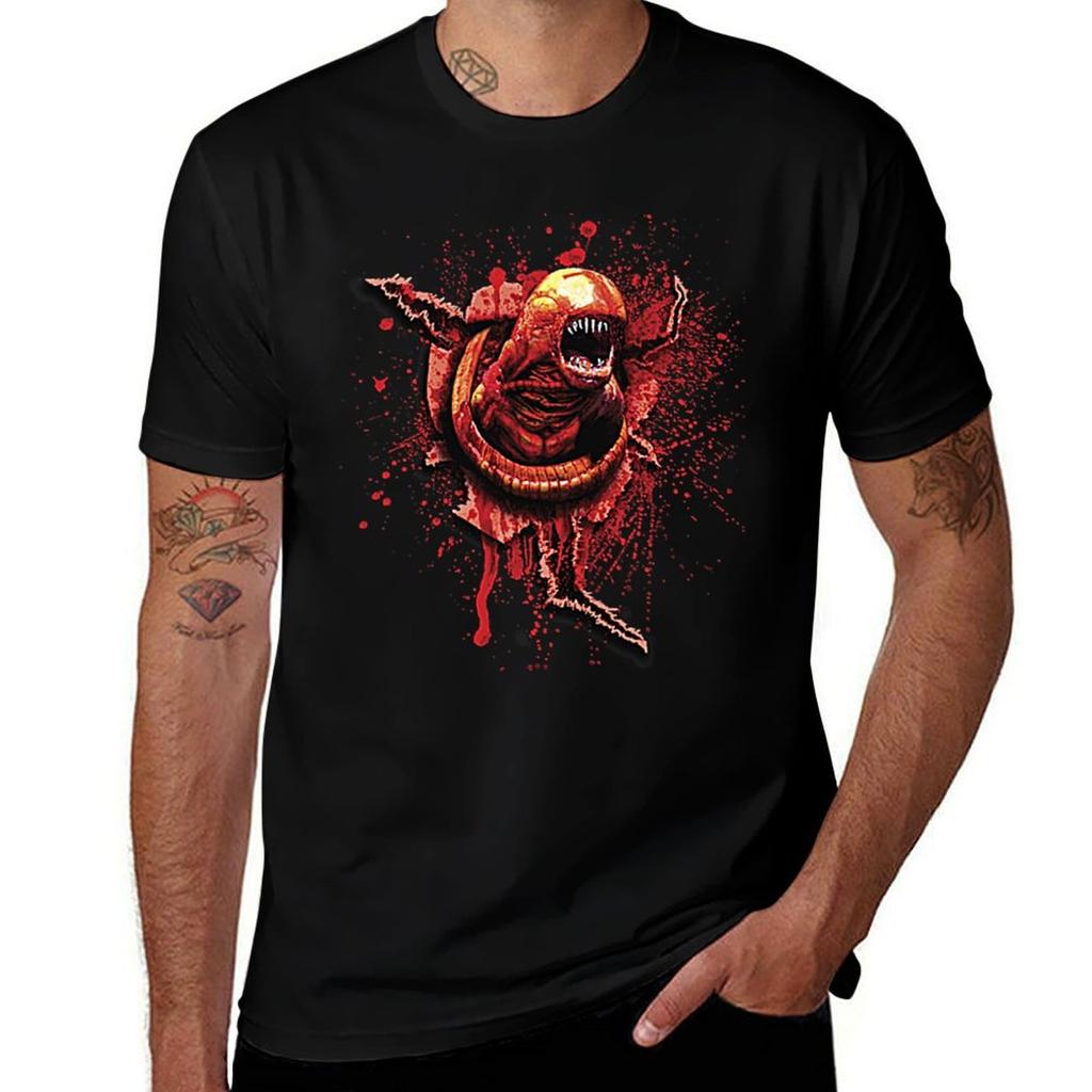 Chestburster Alien Xenomorph Sci Fi Horror T-Shirt Graphic T Shirts for Man T Shirt Man Designer T-Shirt