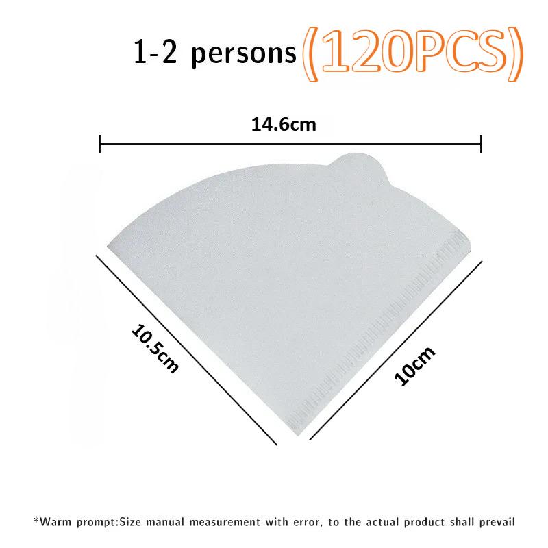 Disposable Cone Coffee Filters Natural Paper 2-4 Cup for Pour Over Drip Coffee Maker Biodegradable Eco-friendly