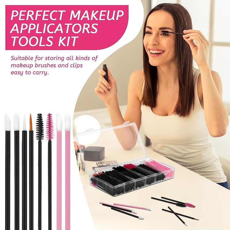 228 Pcs Makeup Brush Kit With Storage Box - Mascara Wands Eyelashes Brush Gift Set Mother'S Day Gift