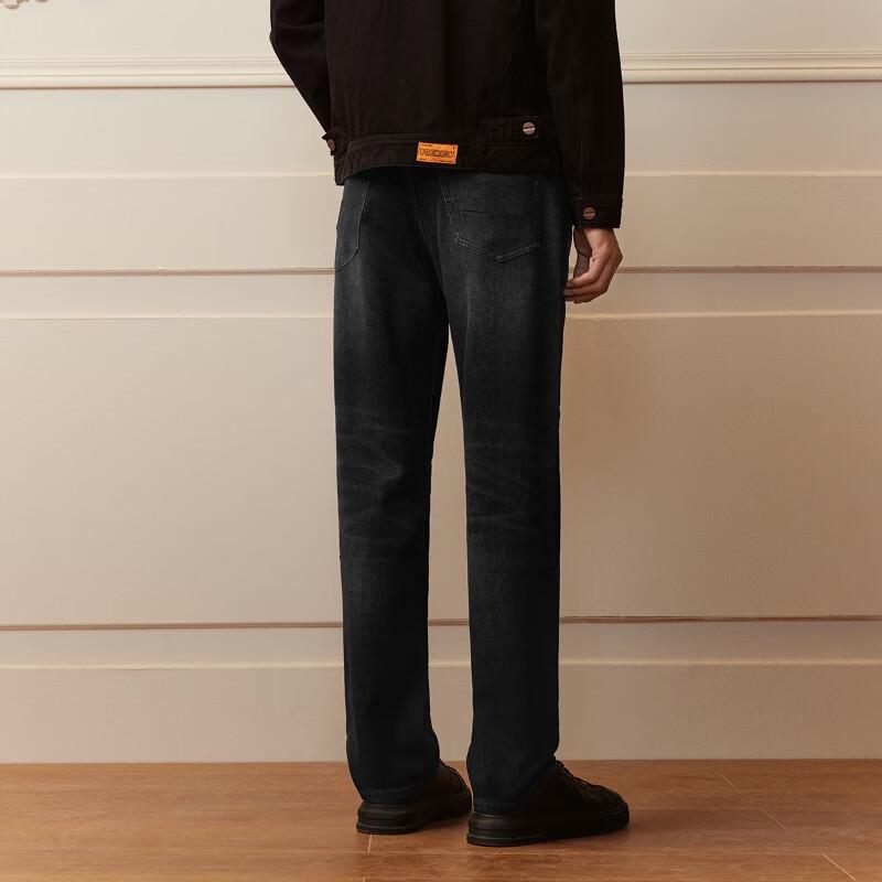 Jack & Jones Men's Casual Washed Straight-Leg Jeans