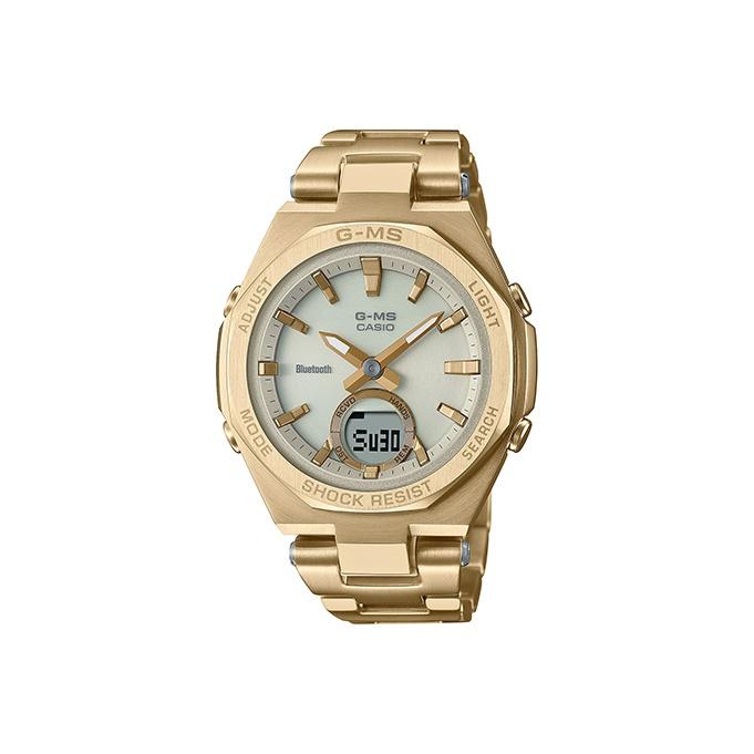 CASIO Women s BABY-G 37.2mm White Watch MSG-B100DG-9APR Rose Gold