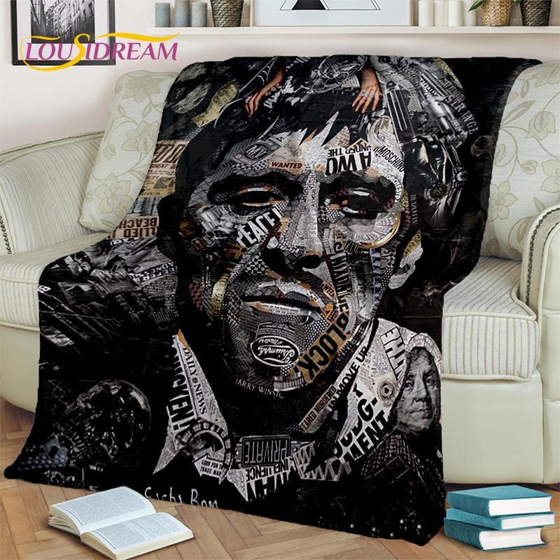 Scarface 3D Classics Movie Tony HD Blanket,Soft Throw Blanket for Home Bedroom Bed Sofa Picnic Travel Office Cover Blanket Kids