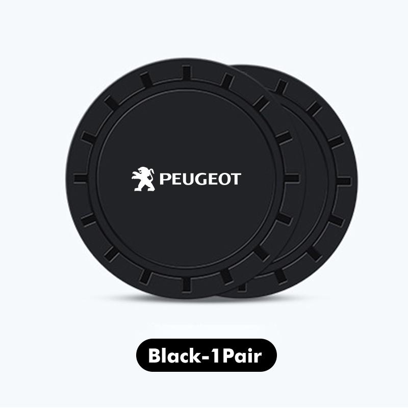 For Peugeot Car Cup Holder Anti Slip Insert Coasters Pads Interior Accessories 207 208 2008 3008 307 308 206 407 508 5008 106