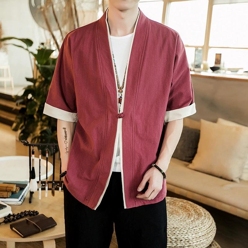 Men's Lightweight Shirt Open Cardigan Yukata
