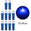 10pcs T5 LED Car Dash Dashboard Lights 74 73 286 Instrument Panel Lamp Speedometer Wedge Side Bulb Concave Lens Green White Blue