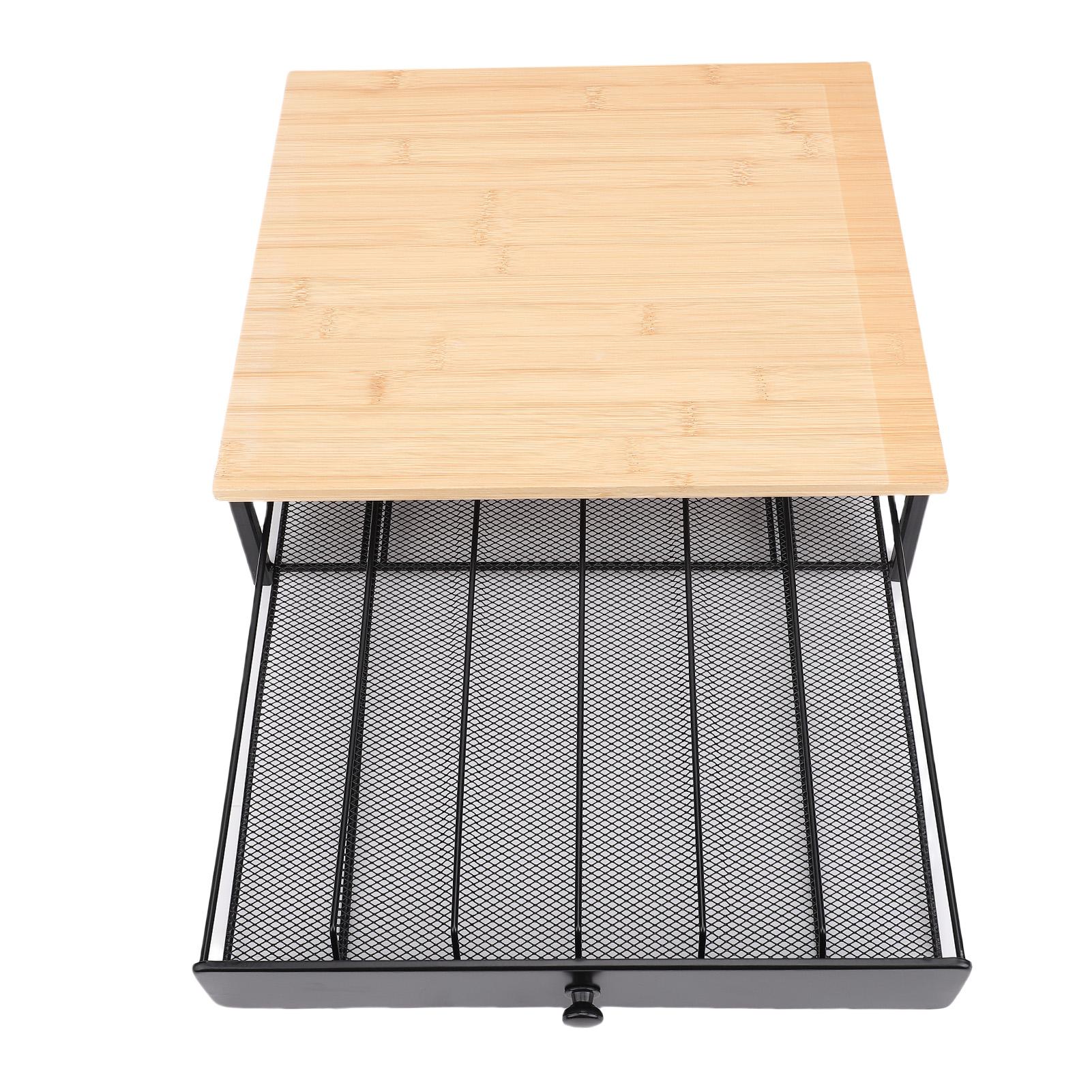 

Висувний тримач для кавових капсул, місткість 36 капсул, залізний ящик для зберігання капсул, настільний органайзер для кавової станції