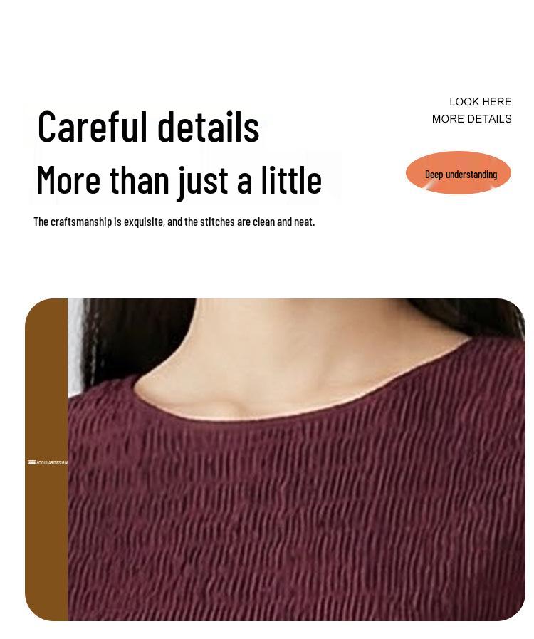 2026 Women's Summer A-Line Dress: High-End, Solid Color, Round Neck, Short Sleeve, High Waist, Slimming Miyake Style.